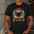 Best Pug Dad Ever Pug Dog For Men And Boys Men's Casual T-Shirt Dark Grey