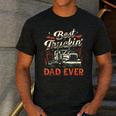 Best Truckin Dad Ever Trucker Truck Driver Father's Day Men Men's Casual T-Shirt Dark Grey