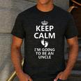 Best Uncle Art For Men Dad Pregnancy Reveal New Uncle To Be Men's Casual T-Shirt Dark Grey