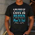 A Big Piece Of My Heart Lives In Heaven My Mom And Dad Men's Casual T-Shirt Dark Grey