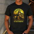 Bigfoot Outdoor Hiking Dad Joke Im Outstanding Sasquatch Men's Casual T-Shirt Dark Grey