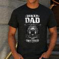 Biker Dad Like a Normal Dad Only Cooler Motorcyclist Men's Casual T-Shirt Dark Grey