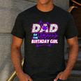 Birthday Girl Dad Of The Birthday Girl Spider Birthday Party Men's Casual T-Shirt Dark Grey