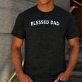 Blessed Dad Men's Casual T-Shirt Dark Grey