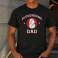 Bloodhound Dad Dog Father Men's Casual T-Shirt Dark Grey