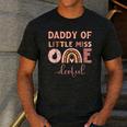 Boho Daddy Of Miss Onederful 1st Birthday Girl Cute Small Men's Casual T-Shirt Dark Grey