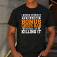 Bonus Cheer Dad Cheer Step Dad Men's Casual T-Shirt Dark Grey