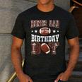 Bonus Dad Of The Birthday Boy Football Game Day Men's Casual T-Shirt Dark Grey