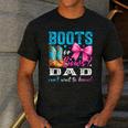 Boots Or Bows Dad Loves You Gender Reveal Party Men's Casual T-Shirt Dark Grey