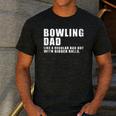 Bowling Dad Like A Regular Dad But Bigger Balls Bowling Dad Men's Casual T-Shirt Dark Grey