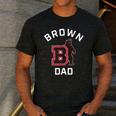 Brown University Bears Arched Dad Men's Casual T-Shirt Dark Grey Brown University Bears Arched Dad Men's Casual T-Shirt Dark Grey
