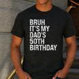 Bruh It's My King Dad's 50th Birthday OMG Crown Happy Men's Casual T-Shirt Dark Grey