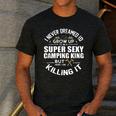 Camping Men Camper RV Camping Vacation Camping Dad Men's Casual T-Shirt Dark Grey