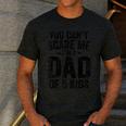 You Can't Scare Me I'm a Dad Of 5 Kids Father's Day Men's Casual T-Shirt Dark Grey