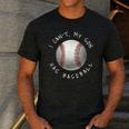 I Can't My Son Has Baseball Practice For Moms Dads T-Shirt Men's Casual T-Shirt Dark Grey