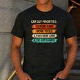 Car Guy Priorities Cars Garage Lover For Men Dad Men's Casual T-Shirt Dark Grey