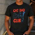 Cat Dad Club Life Is Better With Cats Cat Dad Retro Men's Casual T-Shirt Dark Grey