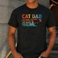 Cat Dad The Man The Myth Snack Dealer Fathers Day Men's Casual T-Shirt Dark Grey