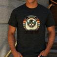 Cat Daddy Cool Ragdoll Cat Father's Day Retro Cat Dad Men's Casual T-Shirt Dark Grey Cat Daddy Cool Ragdoll Cat Father's Day Retro Cat Dad Men's Casual T-Shirt Dark Grey