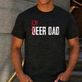 Cheer Dad Beer Dad Cheerleading Father Father's Day Men's Casual T-Shirt Dark Grey