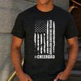 Cheer Dad Bodyguard Family Father Cheerleader Squad Men's Casual T-Shirt Dark Grey