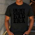 In My Cheer Dad Era Cheerleader Dad Sports Groovy Men's Casual T-Shirt Dark Grey