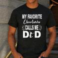 Cheer Dad My Favorite Cheerleader Calls Me Dad Men's Casual T-Shirt Dark Grey