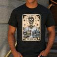 Cheer Dad Tarot Card Skeleton Cheerleading Fathers Day Men's Casual T-Shirt Dark Grey Cheer Dad Tarot Card Skeleton Cheerleading Fathers Day Men's Casual T-Shirt Dark Grey