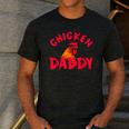 Chicken Dad Rooster Daddy Farmer Men's Casual T-Shirt Dark Grey