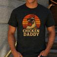 Chicken Daddy Vintage Chicken Dad Farmer Poultry Farmer Men's Casual T-Shirt Dark Grey