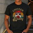 Chicken-Shirt Rooster Daddy Vintage Farmer Dad Father Men's Casual T-Shirt Dark Grey