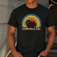 Chinchilla Dad Father's Day Chinchilla Lover Dad Daddy Men's Casual T-Shirt Dark Grey