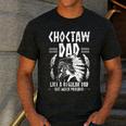 Choctaw Tribe For a Proud Choctaw Dad Men's Casual T-Shirt Dark Grey