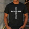 Christian Blessed Dad Cross Father's Day Best Dad Men's Casual T-Shirt Dark Grey Christian Blessed Dad Cross Father's Day Best Dad Men's Casual T-Shirt Dark Grey