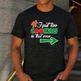 Christmas Twins Expecting Dad T-Shirt Pregnant Wife Tee Men's Casual T-Shirt Dark Grey