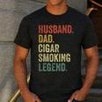 Cigar Lover For Dad Men Vintage Cigar Saying Men's Casual T-Shirt Dark Grey