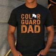 Color Guard Dad Flag Flipping Father Men's Casual T-Shirt Dark Grey
