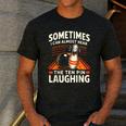 Cool Bowling Men Dad Bowler Fun Crazy Best Bowling Men's Casual T-Shirt Dark Grey