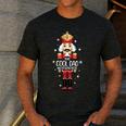 Cool Dad Nutcracker Christmas Family Matching Pajama Men's Casual T-Shirt Dark Grey