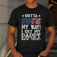 Cool I Get My Daddy Back Today Military Child Small Men's Casual T-Shirt Dark Grey