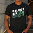 Cool Dads Run Marathons Marathon Running Runner Men's Casual T-Shirt Dark Grey
