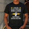Cool Electrician For Men Dad Professional Electrician Men's Casual T-Shirt Dark Grey Cool Electrician For Men Dad Professional Electrician Men's Casual T-Shirt Dark Grey