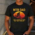 Cool Mountain Biking For Dad Father Biker MTB Bicycle Bike Men's Casual T-Shirt Dark Grey