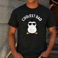 The Coolest Dad Cool Penguin By Dangerous Dad Men's Casual T-Shirt Dark Grey