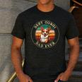 Corgi Dad Idea For Men Men's Casual T-Shirt Dark Grey