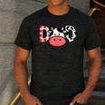 Cow Mom Or Dad Birthday Farm Birthday Party Men's Casual T-Shirt Dark Grey