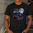 Crested Gecko Moon Retro Reptile Mom Dad Breeder Lover Men's Casual T-Shirt Dark Grey