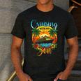 Cruising With My Son Mom Dad Cruise Vacation Matching Men's Casual T-Shirt Dark Grey