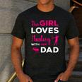 Cute Girls Hunting Dad Daughter Hunting Buddy Hunter Men's Casual T-Shirt Dark Grey