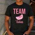 Cute Team Tutus Gender Reveal For Mom And Dad Men's Casual T-Shirt Dark Grey